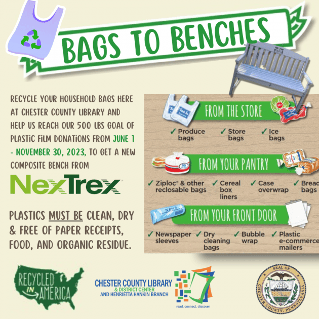 Bags to Benches Recycling Program with NexTrex®
