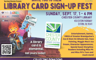 GET IN YOUR ELEMENT THIS SEPTEMBER—Sign Up For A Chester County Library System Card