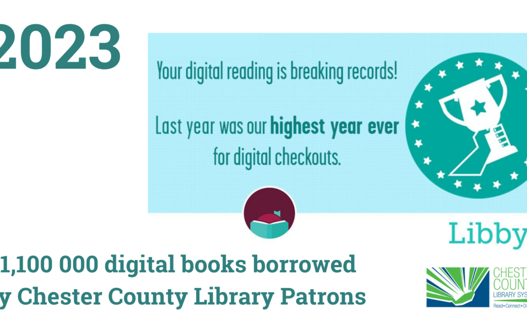 Chester County Library System Users Borrow 1.1 Million Digital Books in 2023