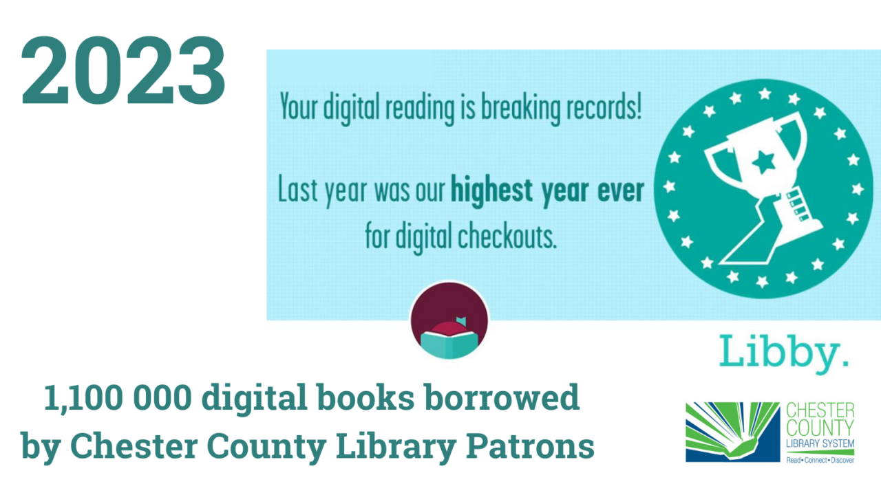 Chester County Library System Users Borrow 1.1 Million Digital Books in