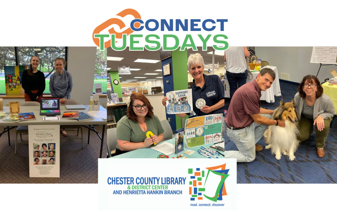 Local Non-Profits to Share Services at Chester County Library Every Tuesday