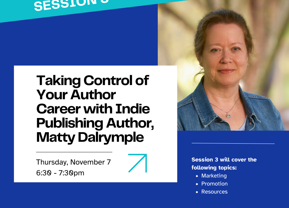 Virtual: Take Control of your Author Career with Matty Dalrymple