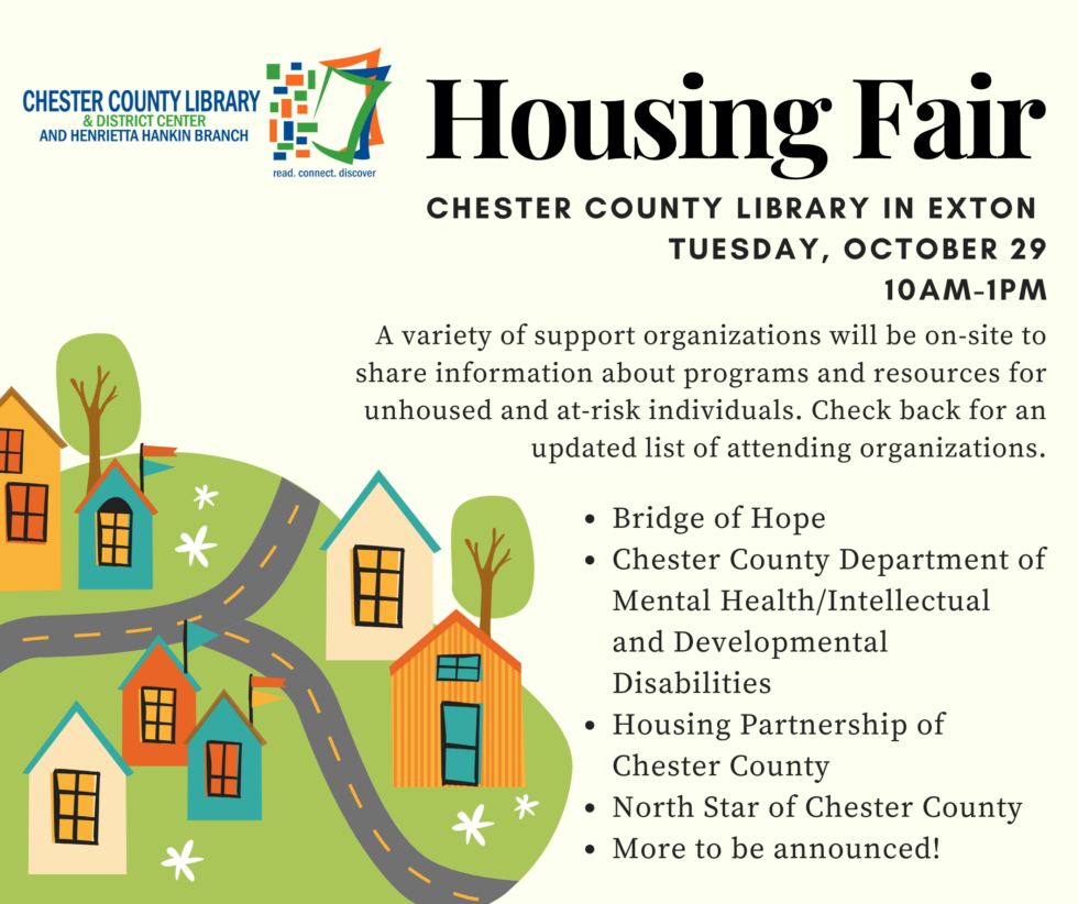 Chester County Library to Host Housing Fair on October 29th Chester