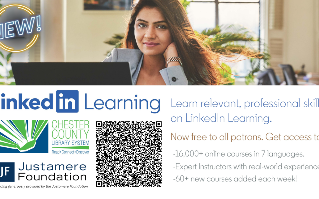 Unlock a World of Learning with Your Chester County Library System Card – Access LinkedIn Learning for Free!
