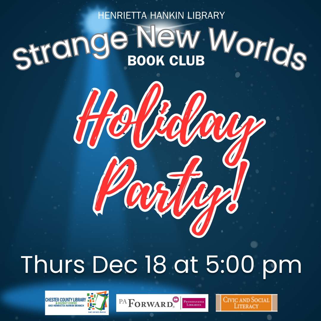 Strangenewworldsholidayparty graphic of Strange New Worlds Holiday Party