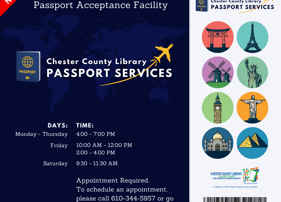 Chester County Library Launches New U.S. Passport Acceptance Service