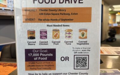 Chester County Library & Henrietta Hankin Branch Supports Hunger Action Month Food Drive 