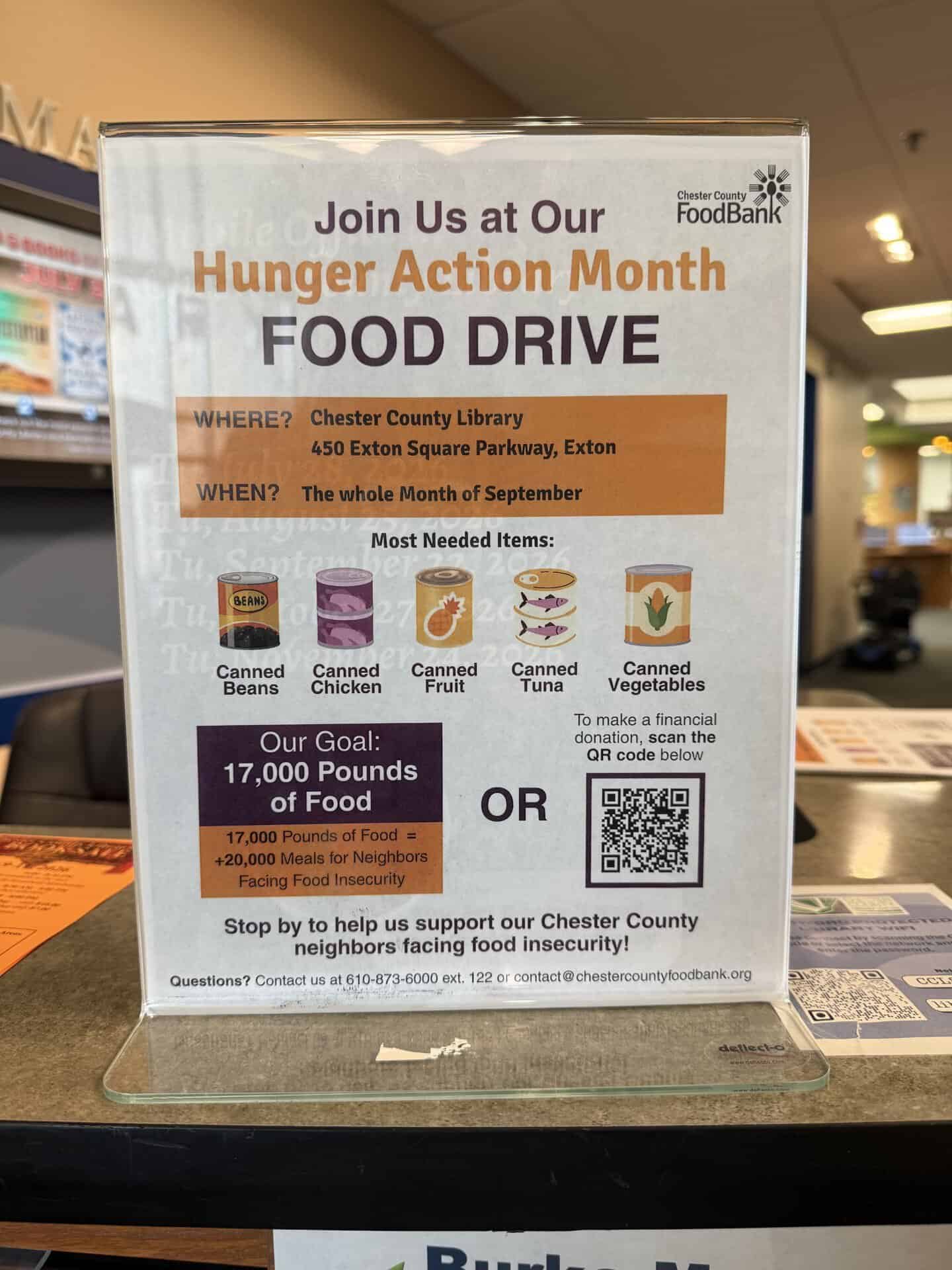 Chester County Food Bank Drive 2