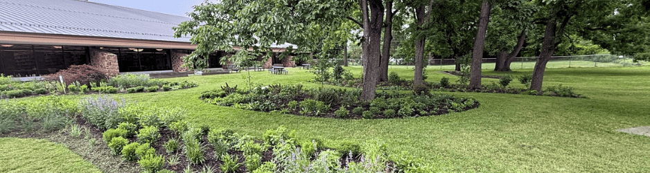 image of native plant garden at the Chester County Library